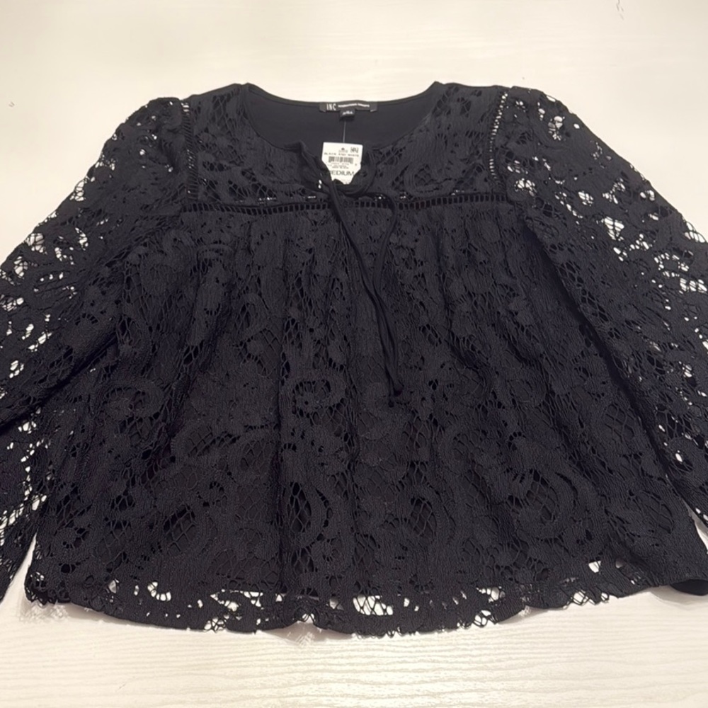 NWT INC Black Lace top